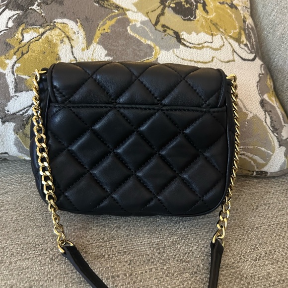 Michael Kors Fulton  Black Quilted Chain Crossbody Bag | Like New Designer Bag - Picture 14 of 16